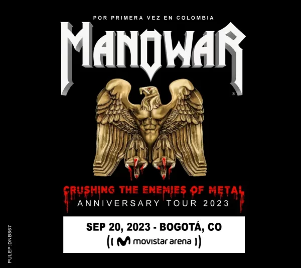Se confirma concierto Manowar Colombia 2023