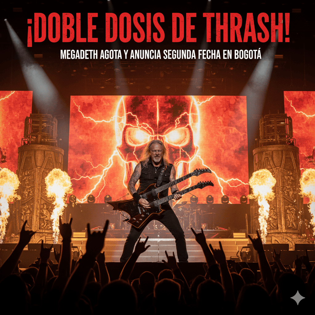 Concierto de thrash metal en vivo